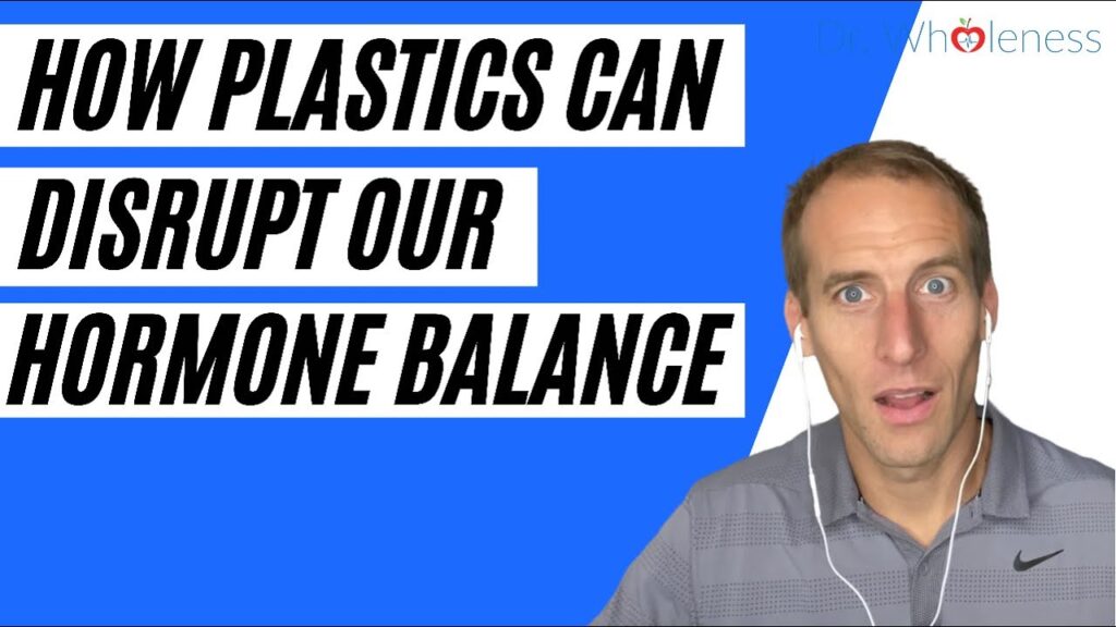 A man with a questioning look. Text: How plastics can disrupt our hormone balance.